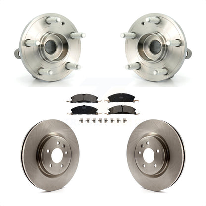 Hub Bearing Brake Rotor & Pad Front Kit For Ford Explorer With Heavy Duty Brakes