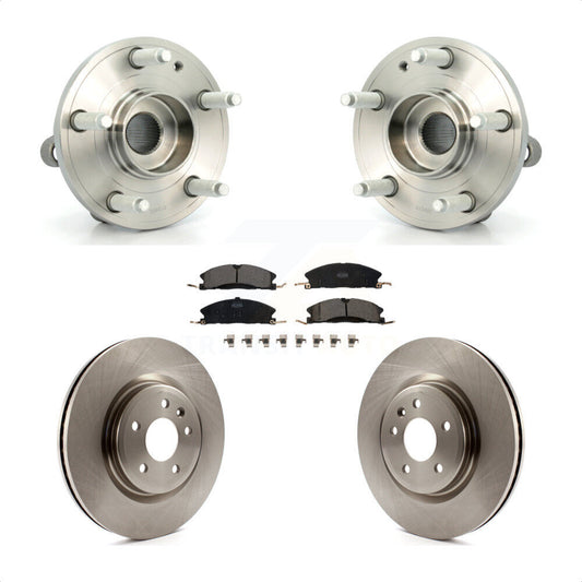 Hub Bearing Brake Rotor & Pad Front Kit For Ford Explorer With Heavy Duty Brakes