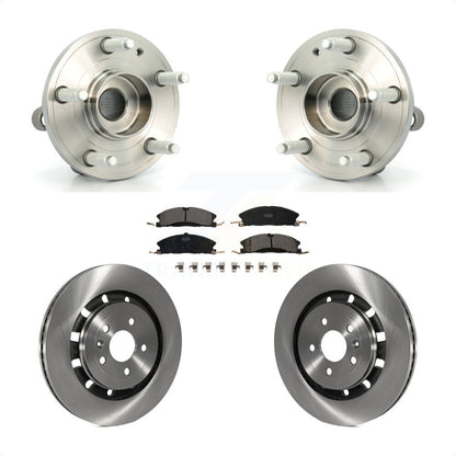 Hub Bearing Disc Brake Rotor Pads Front Kit For Ford Explorer Police Interceptor