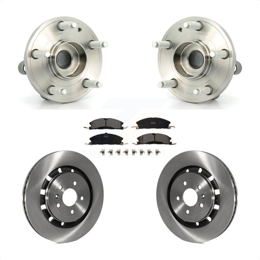 Hub Bearing Disc Brake Rotor Pads Front Kit For Ford Explorer Police Interceptor