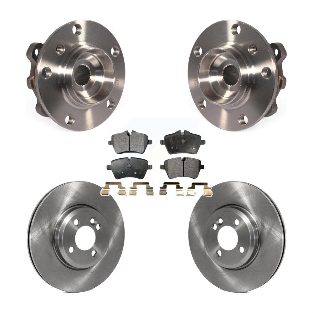 Hub Bearing Assembly Disc Brake Rotor & Pad Front Kit For Mini Cooper Countryman