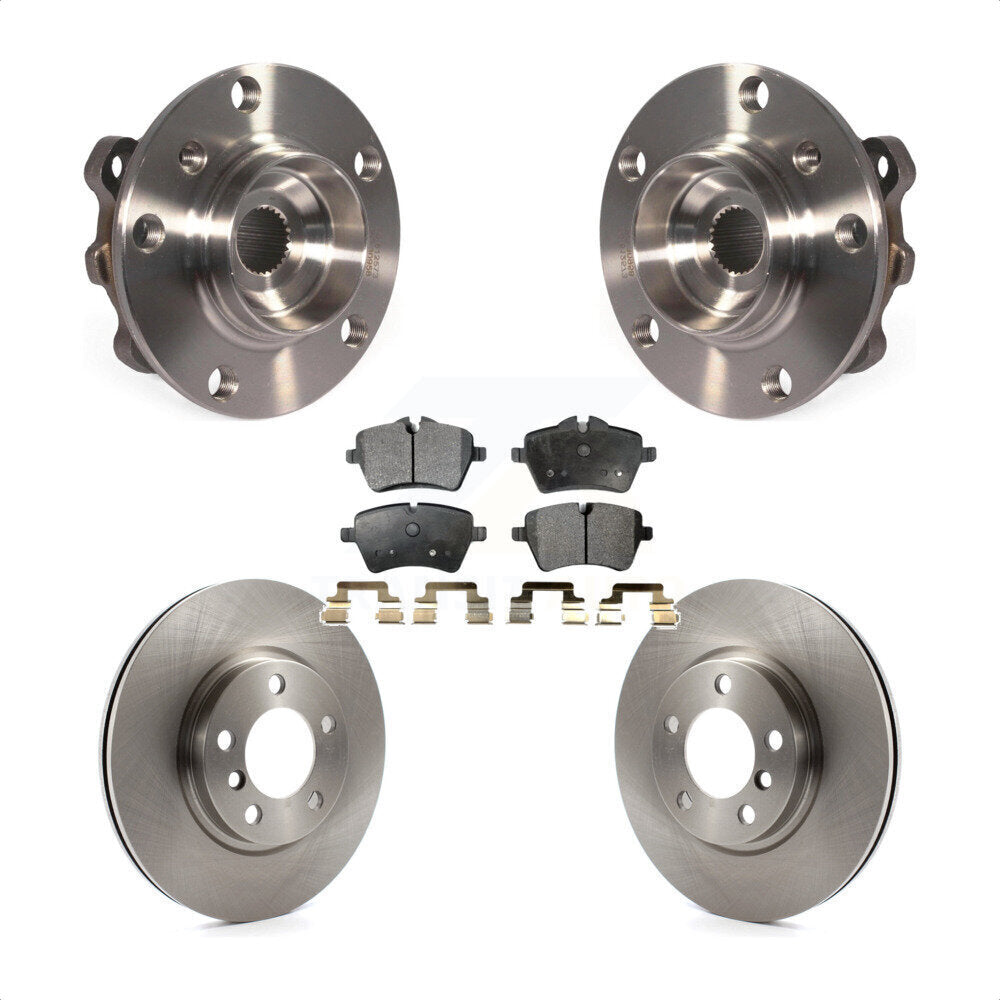 Hub Bearing Disc Brake Rotor & Pads Front Kit For Mini Cooper Countryman Paceman
