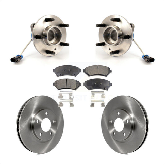 Hub Bearing Brake Rotor & Pad Front Kit For Chevrolet Impala Buick LeSabre Monte