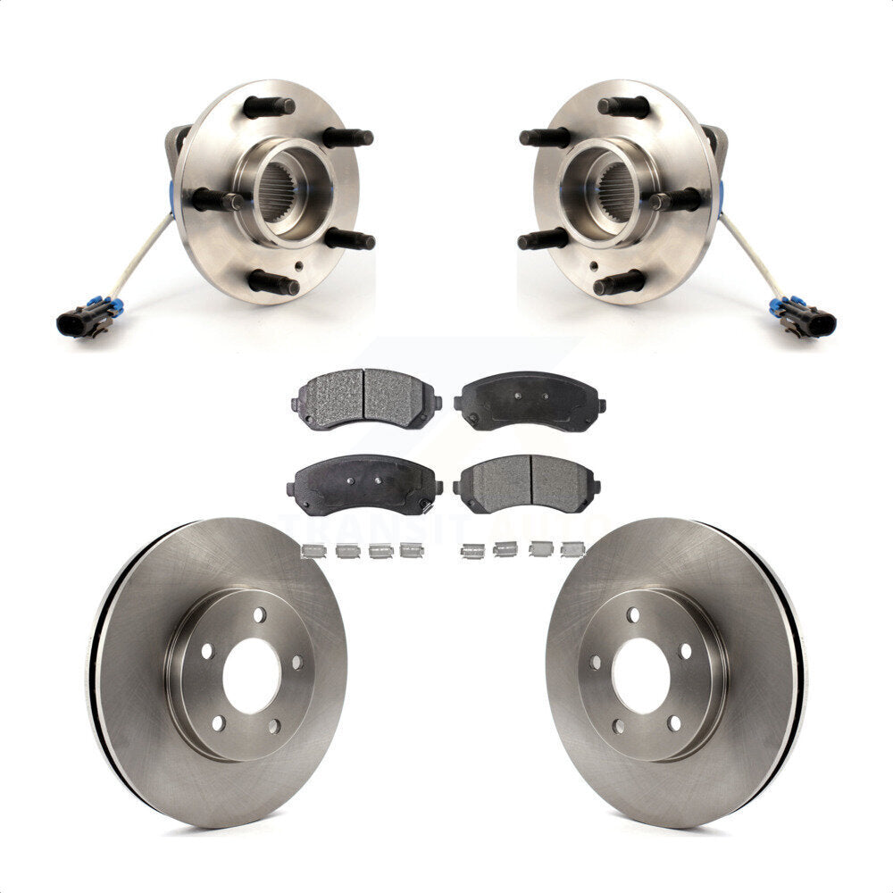 Hub Bearing Brake Rotor Pad Front Kit For Buick Rendezvous Pontiac Montana Aztek