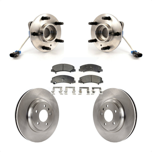 Hub Bearing Brake Rotor Pads Front Kit For Buick Lucerne Chevrolet Impala Allure