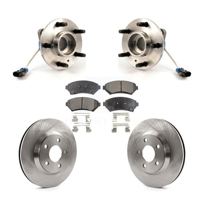 Hub Bearing Brake Rotor & Pad Front Kit For Chevrolet Impala Buick LeSabre Monte