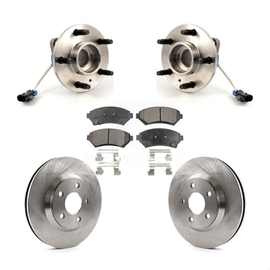 Hub Bearing Brake Rotor & Pad Front Kit For Chevrolet Impala Buick LeSabre Monte