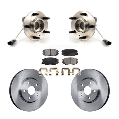 Hub Bearing Assembly Disc Brake Rotors And Pads Front Kit For 2010 Buick Allure