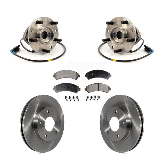 Hub Bearing Brake Rotor Pads Front Kit For Chevrolet GMC Blazer S10 Jimmy Sonoma