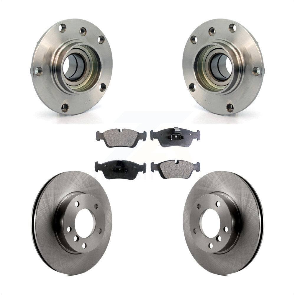 Hub Bearing Brake Rotor And Pad Front Kit For BMW Z3 Z4 320i 328i 323i 318i 325i
