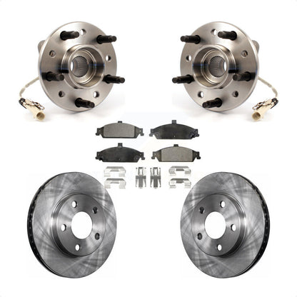 Hub Bearing Disc Brake Rotor Pad Front Kit For Pontiac Grand Am Chevrolet Malibu