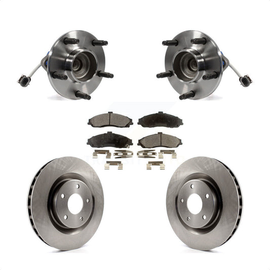 Hub Bearing Disc Brake Rotor & Pad Front Kit For Chevrolet Corvette Cadillac XLR