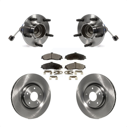 Hub Bearing Disc Brake Rotor & Pad Front Kit For Chevrolet Corvette Cadillac XLR