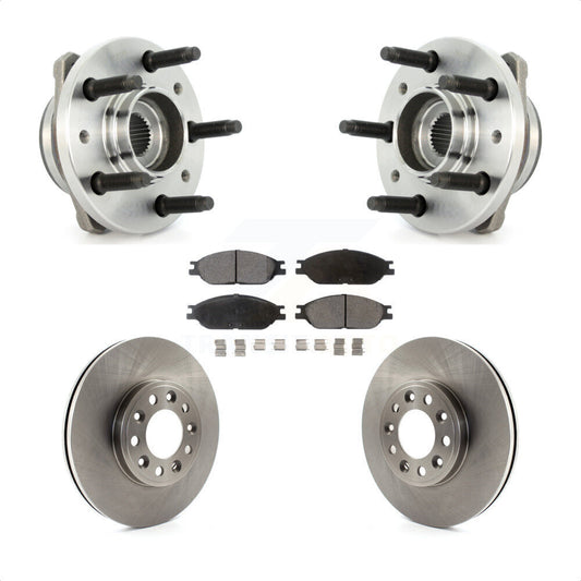 Hub Bearing Assembly Disc Brake Rotor Pads Front Kit For 1999-2003 Ford Windstar