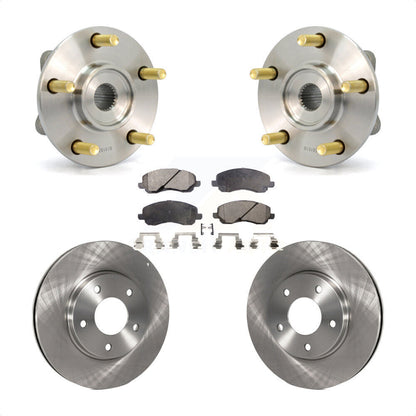 Hub Bearing Brake Rotor & Pads Front Kit For Chrysler Sebring Mitsubishi Eclipse