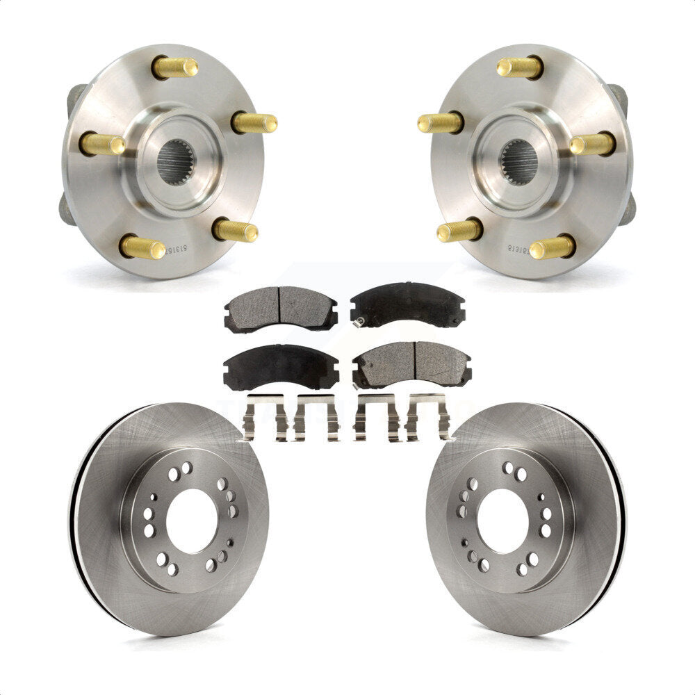 Hub Bearing Assembly Disc Brake Rotor And Pad Front Kit For 1998 Eagle Talon AWD
