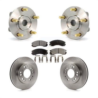 Hub Bearing Assembly Disc Brake Rotor And Pad Front Kit For 1998 Eagle Talon AWD