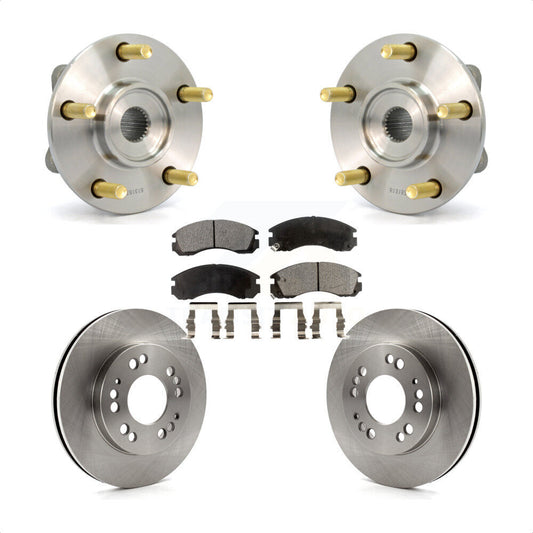 Hub Bearing Assembly Disc Brake Rotor And Pad Front Kit For 1998 Eagle Talon AWD