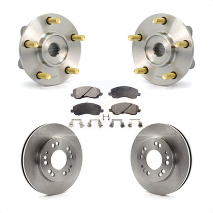Hub Bearing Brake Rotor & Pads Front Kit For 2001 Mitsubishi Eclipse Galant 2.4L