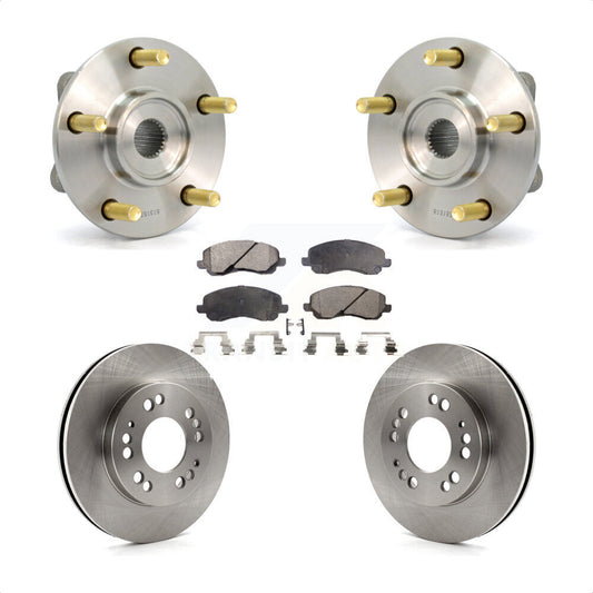 Hub Bearing Brake Rotor & Pads Front Kit For 2001 Mitsubishi Eclipse Galant 2.4L