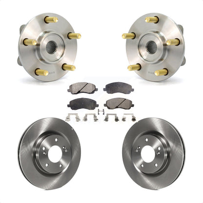 Hub Bearing Brake Rotor & Pads Front Kit For 2006 Mitsubishi Eclipse To 10 31 05