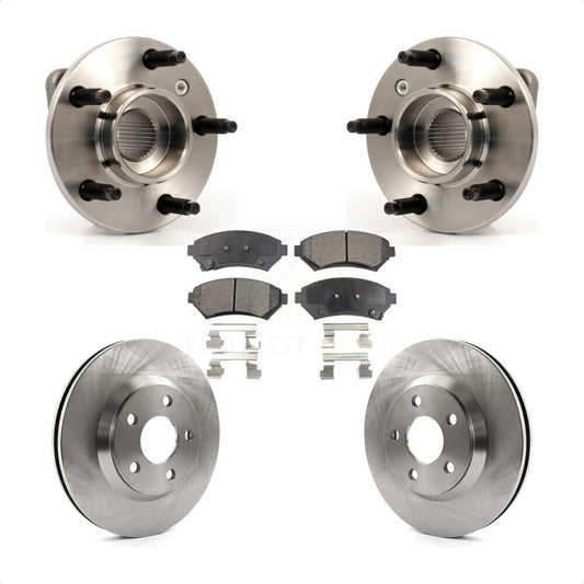 Hub Bearing Brake Rotor & Pad Front Kit For Chevrolet Impala Monte Carlo Non-ABS