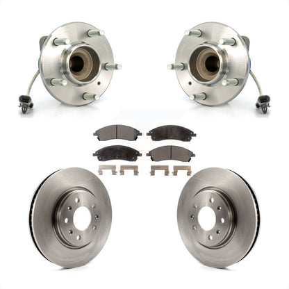 Hub Bearing Assembly Brake Rotor & Pad Front Kit For 2006-2007 Cadillac CTS Base