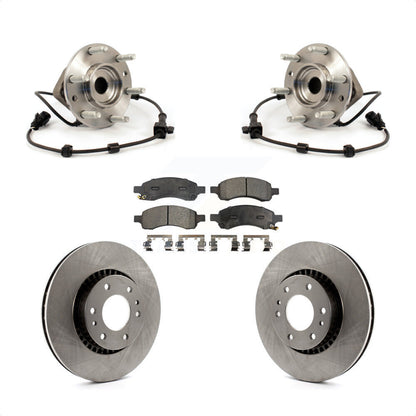 Hub Bearing Brake Rotor Pad Front Kit For Chevrolet Trailblazer GMC Envoy XL EXT