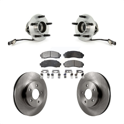 Hub Bearing Brake Rotor & Pad Front Kit For Saturn Vue Chevrolet Equinox Pontiac