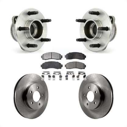 Hub Bearing Brake Rotor & Pad Front Kit For Saturn Vue Pontiac Torrent Chevrolet