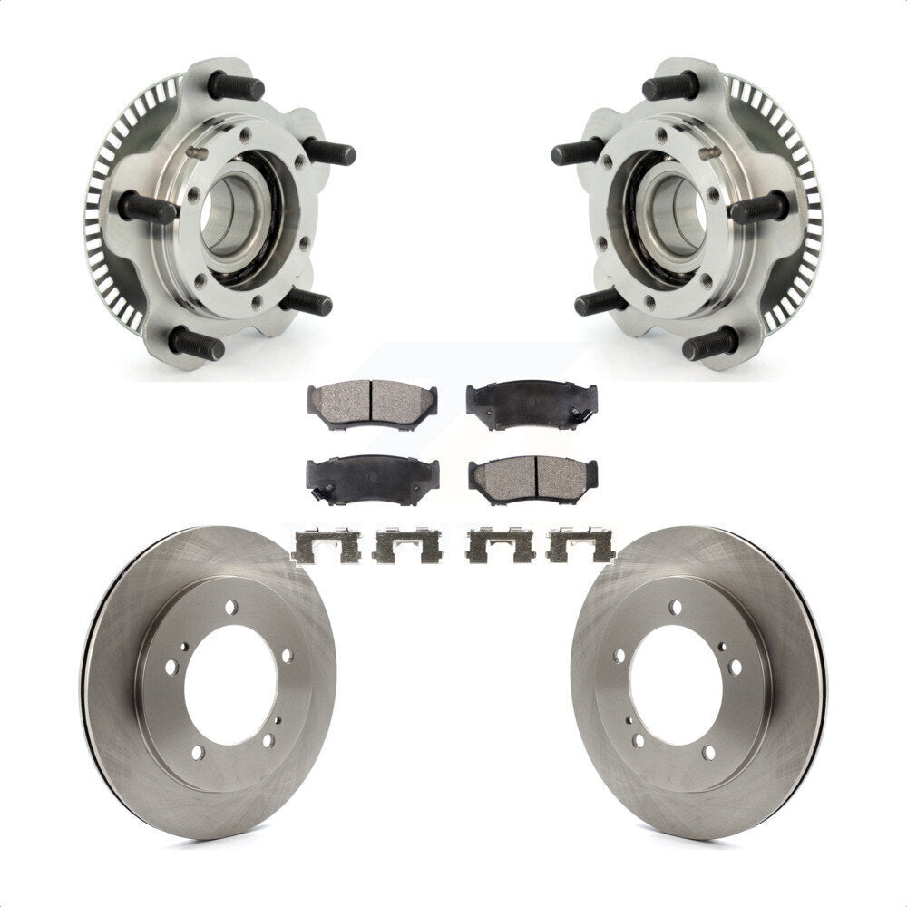 Hub Bearing Disc Brake Rotor & Pad Front Kit For Chevrolet Tracker Suzuki Vitara