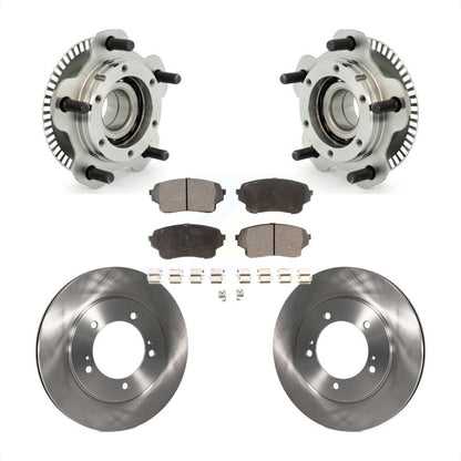 Hub Bearing Assembly Disc Brake Rotor Pad Front Kit For Suzuki XL-7 Grand Vitara