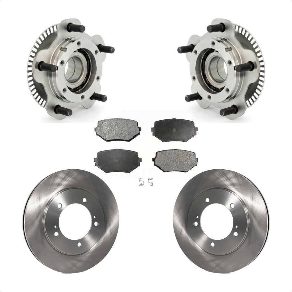 Hub Bearing Assembly Disc Brake Rotor Pad Front Kit For Suzuki Grand Vitara XL-7