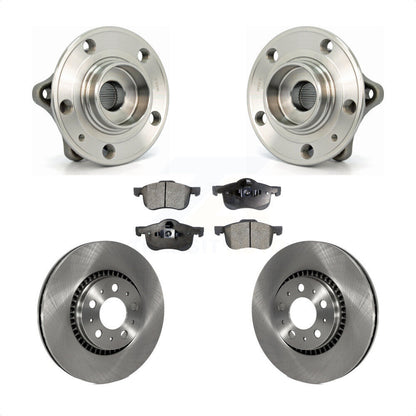 Hub Bearing Assembly Disc Brake Rotor & Pad Front Kit For Volvo S60 XC70 V70 S80
