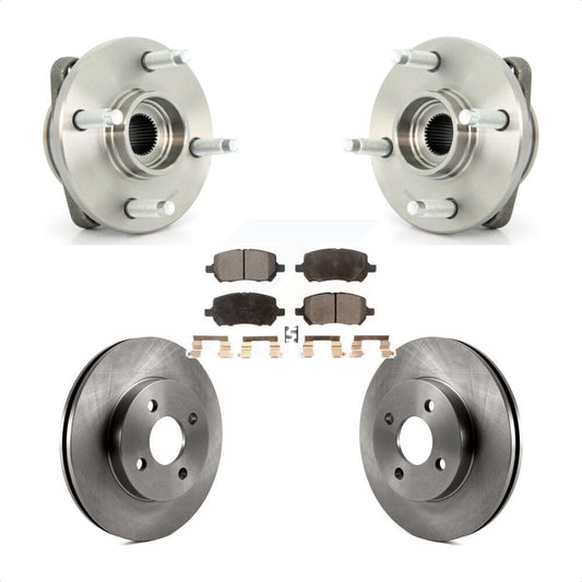 Hub Bearing Brake Rotor Pad Front Kit For Chevrolet Cobalt Pontiac G5 Saturn Ion