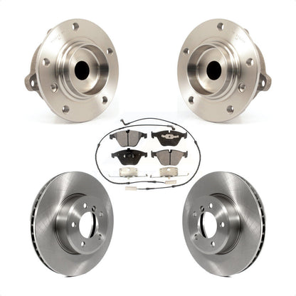 Hub Bearing Assembly Disc Brake Rotors And Pads Front Kit For BMW 530i 525i 528i