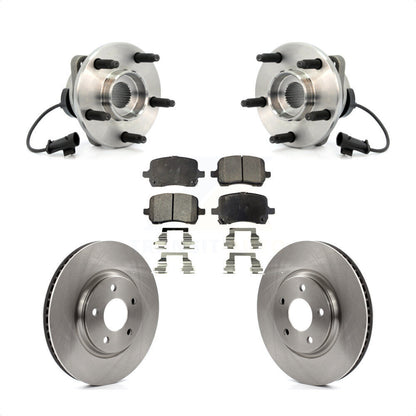 Hub Bearing Disc Brake Rotor & Pad Front Kit For Chevrolet Malibu HHR Pontiac G6