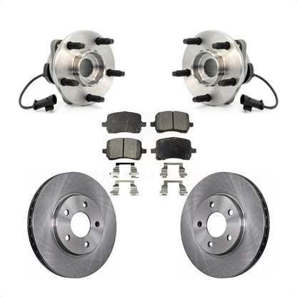 Hub Bearing Assembly Disc Brake Rotors And Pads Front Kit For Chevrolet Malibu