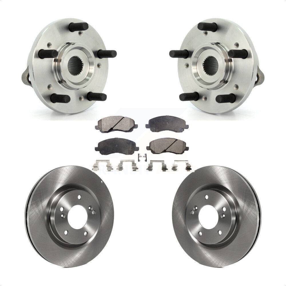 Hub Bearing Assembly Brake Rotor And Pad Front Kit For Mitsubishi Eclipse Galant