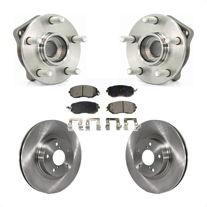 Hub Bearing Assembly Disc Brake Rotors And Pads Front Kit For Subaru Impreza