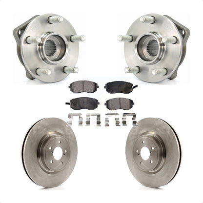 Hub Bearing Assembly Disc Brake Rotors And Pads Front Kit For Subaru Legacy