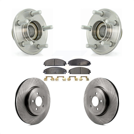 Hub Bearing Brake Rotor Pads Front Kit For Dodge Chrysler 300 Charger Challenger