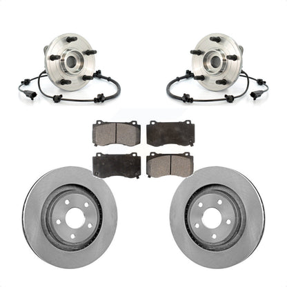 Hub Bearing Brake Rotor And Pad Front Kit For 2006-2010 Jeep Grand Cherokee SRT8