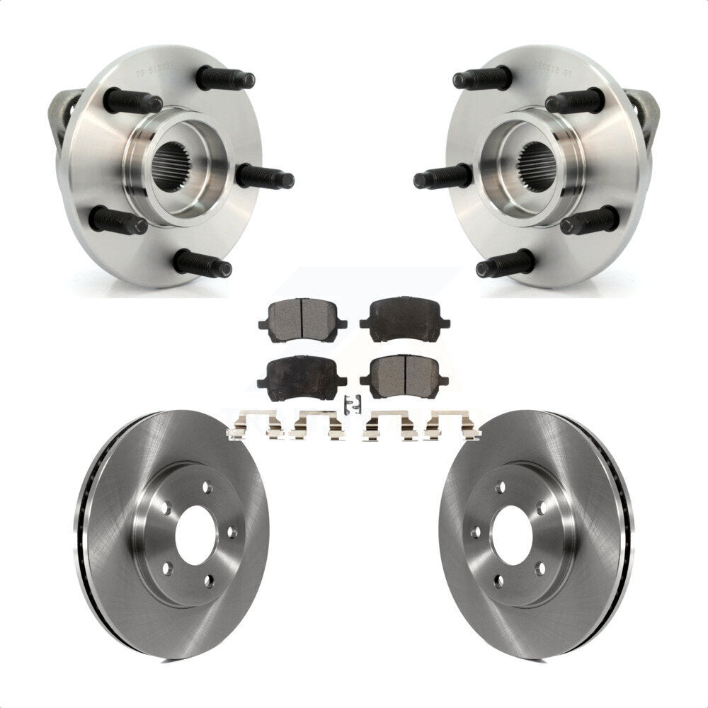 Hub Bearing Assembly Disc Brake Rotors And Pads Front Kit For Chevrolet HHR