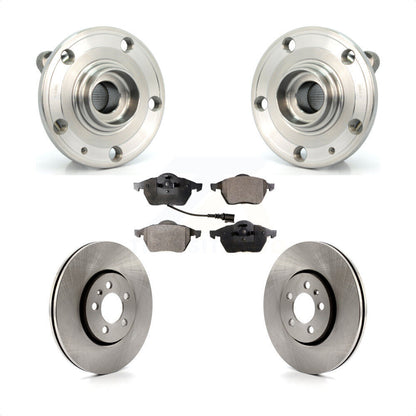 Hub Bearing Assembly Disc Brake Rotors And Pads Front Kit For Volkswagen Jetta