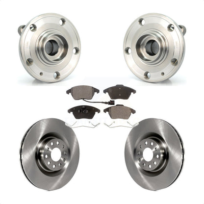 Hub Bearing Disc Brake Rotor Pad Front Kit For Volkswagen CC GTI Audi A3 Quattro