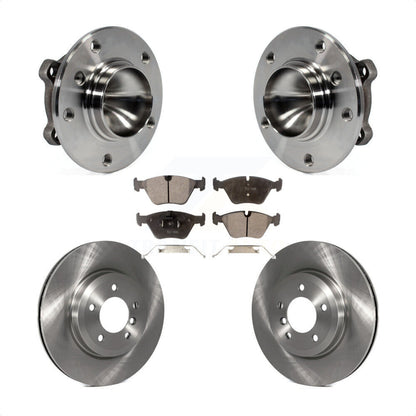 Hub Bearing Assembly Disc Brake Rotors And Pads Front Kit For 2006 BMW 330Ci
