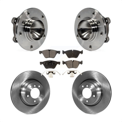 Hub Bearing Assembly Disc Brake Rotors And Pads Front Kit For 2006 BMW 330i
