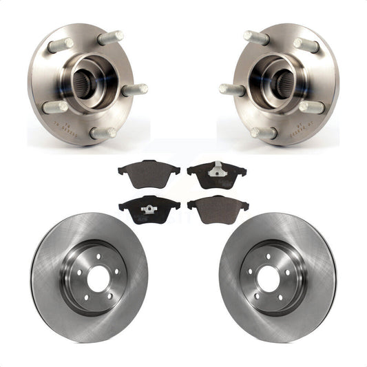 Hub Bearing Assembly Disc Brake Rotors And Pads Front Kit For Volvo S40 V50 C70