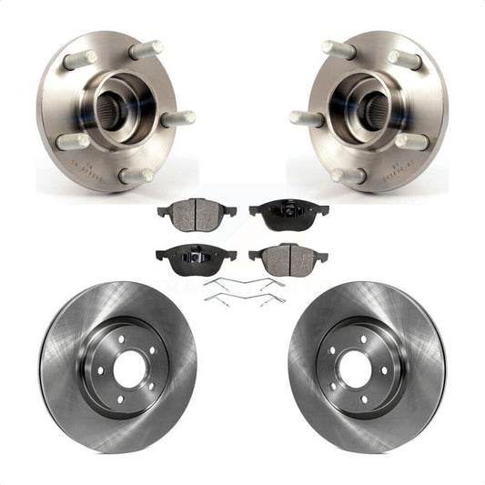 Hub Bearing Assembly Disc Brake Rotor & Pads Front Kit For Volvo S40 C30 V50 C70